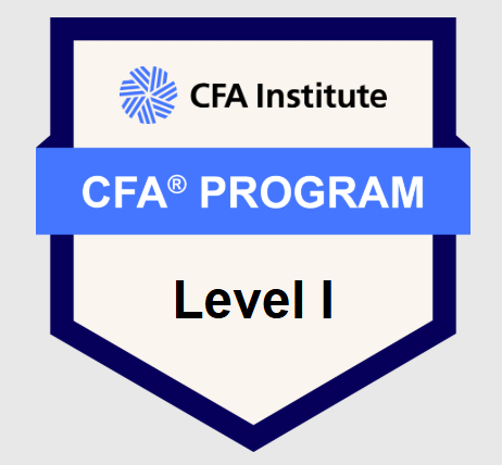 Insignia Digital CFA Program Level I obtenida por Nicolás García Boissier